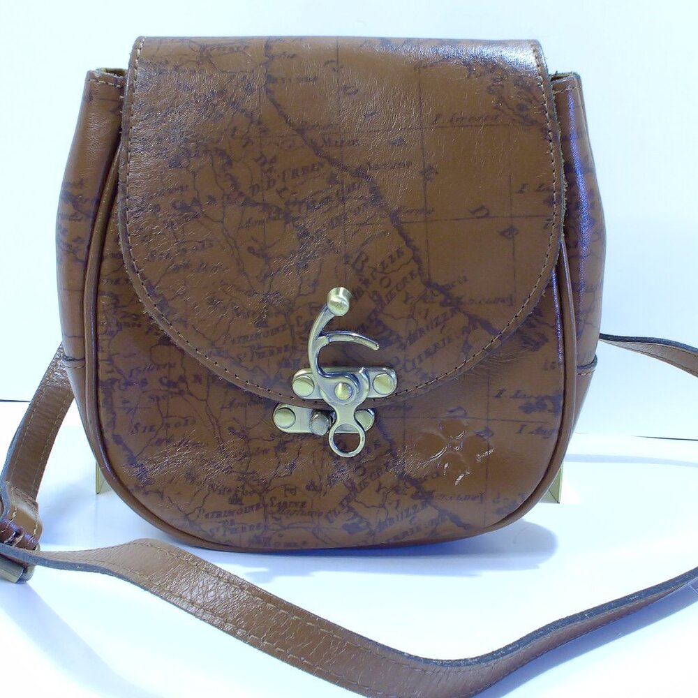 Patricia Nash Rocca Saddle in Riot Rust Color, Crossbody, Small